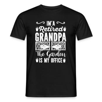 Hobbygärtner Garten Garten Opa - Männer T-Shirt - Schwarz - Vorne - AI Model Male 178 light (178cm)