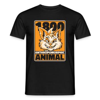 Furry Fandom Fursuits Funny - Men's T-Shirt - black - Front - AI Model Male 178 light (178cm)