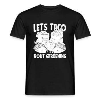 Tacos de jardin Hobby Gardener - T-shirt homme - noir - Devant - AI Model Male 178 light (178cm)