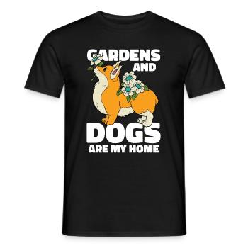 Hobby Gardener Jardin Korgi Chien de jardin - T-shirt homme - noir - Devant - AI Model Male 178 light (178cm)