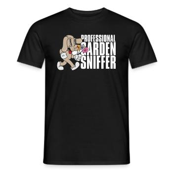 Hobby Gardener Garden Funny Garden Dog - Men's T-Shirt - black - Front - AI Model Male 178 light (178cm)