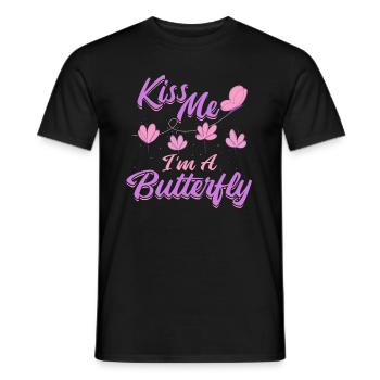 Hobbygärtner Garten Monarch - Männer T-Shirt - Schwarz - Vorne - AI Model Male 178 light (178cm)