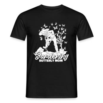 Hobby gardeners garden garden butterflies - Men's T-Shirt - black - Front - AI Model Male 178 light (178cm)