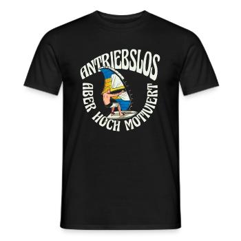 Wing Surf Wing Foil Flügelbrandung - Männer T-Shirt - Schwarz - Vorne - AI Model Male 178 light (178cm)