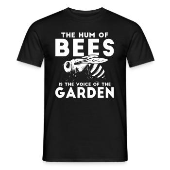 Jardinier amateur jardin abeilles de jardin - T-shirt homme - noir - Devant - AI Model Male 178 light (178cm)