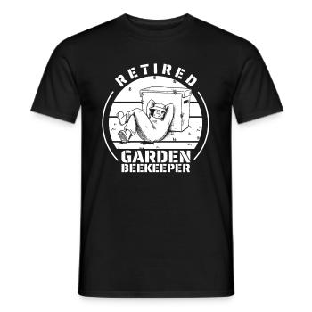 Jardinier amateur jardin abeilles de jardin - T-shirt homme - noir - Devant - AI Model Male 178 light (178cm)