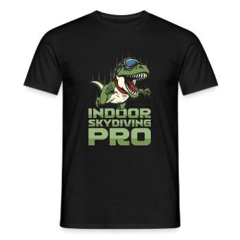 Parachutisme intérieur T Rex - T-shirt homme - noir - Devant - AI Model Male 178 light (178cm)
