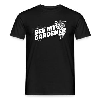 Hobby Gardener Garden Funny Garden Bees - Men's T-Shirt - black - Front - AI Model Male 178 light (178cm)
