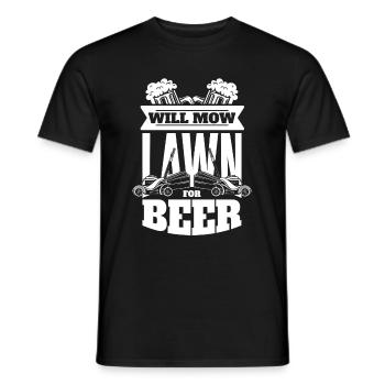 Hobby Gardener Garden Funny Garden Bière - T-shirt homme - noir - Devant - AI Model Male 178 light (178cm)