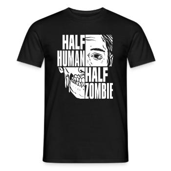 Zombie Halloween - Men's T-Shirt - black - Front - AI Model Male 178 light (178cm)