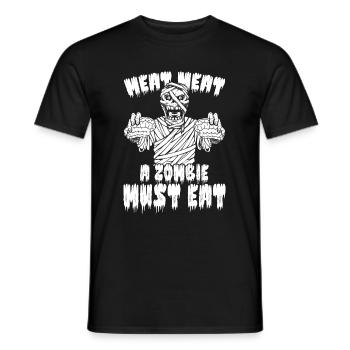 Zombie Halloween - Men's T-Shirt - black - Front - AI Model Male 178 light (178cm)