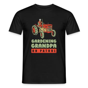 Hobbygärtner Garten Großvater Garten Opa - Männer T-Shirt - Schwarz - Vorne - AI Model Male 178 light (178cm)