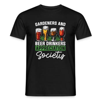 Hobbygärtner Garten Gesellschaft Garten Bier - Männer T-Shirt - Schwarz - Vorne - AI Model Male 178 light (178cm)