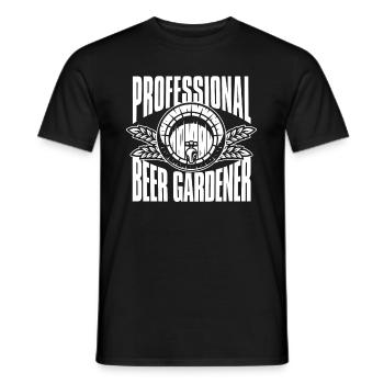 Hobby jardinier jardin bière de jardin - T-shirt homme - noir - Devant - AI Model Male 178 light (178cm)
