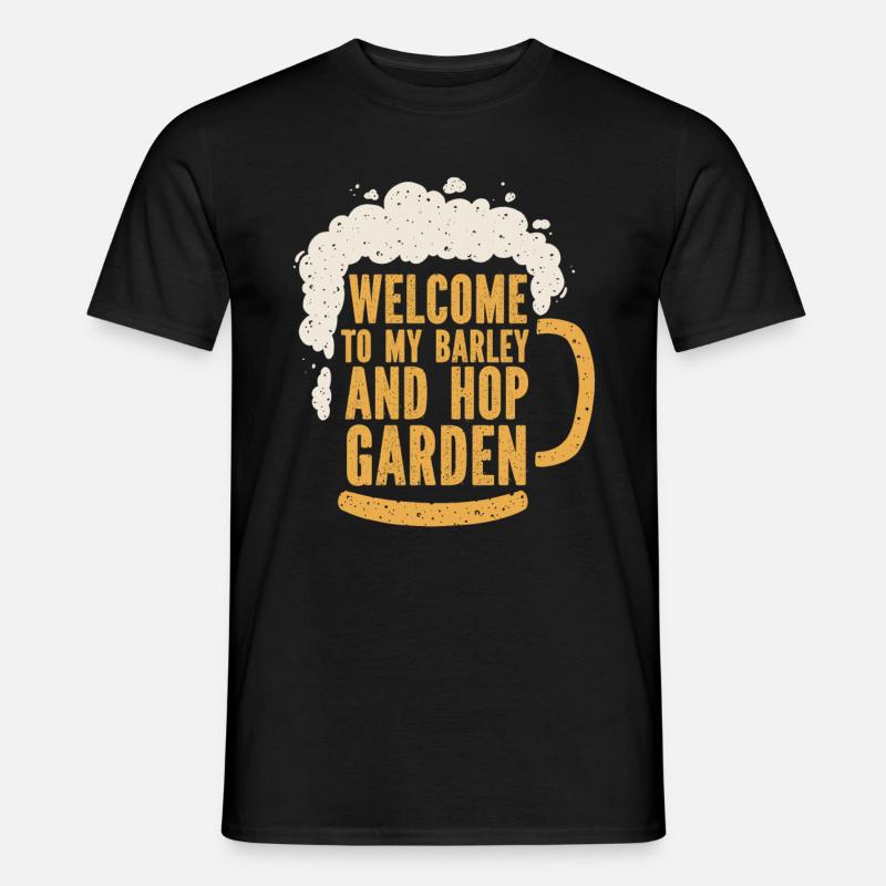 Hobbygärtner Garten Witzig Garten Bier - Männer T-Shirt - Schwarz