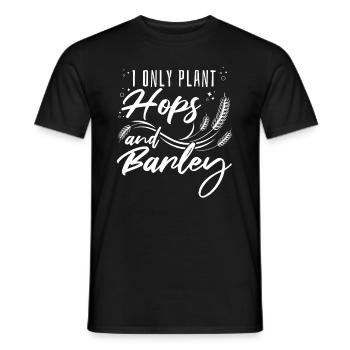 Hobby jardinier houblon de jardin bière de jardin - T-shirt homme - noir - Devant - AI Model Male 178 light (178cm)