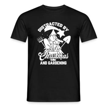 Hobby Gardener Garden Noël amusant dans le jardin - T-shirt homme - noir - Devant - AI Model Male 178 light (178cm)