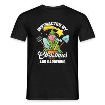 Hobby Gardener Garden Cute Garden Noël - T-shirt homme - noir - Devant - AI Model Male 178 light (178cm)