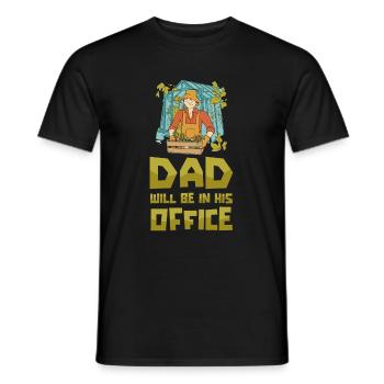Hobby Gardener Garden Funny Garden Father - Men's T-Shirt - black - Front - AI Model Male 178 light (178cm)