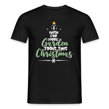 Hobby Gardener Garden Funny Garden Christmas - Men's T-Shirt - black - Front - AI Model Male 178 light (178cm)