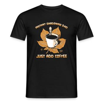 Hobby Gardener Garden Caffeine Garden Father - T-shirt homme - noir - Devant - AI Model Male 178 light (178cm)