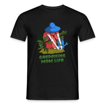Jardinier amateur jardin maman - T-shirt homme - noir - Devant - AI Model Male 178 light (178cm)