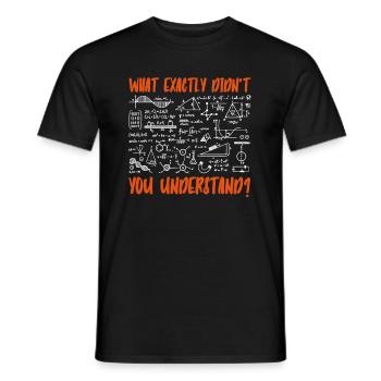 Physics Phyker Funny Quantum Physics - Men's T-Shirt - black - Front - AI Model Male 178 light (178cm)