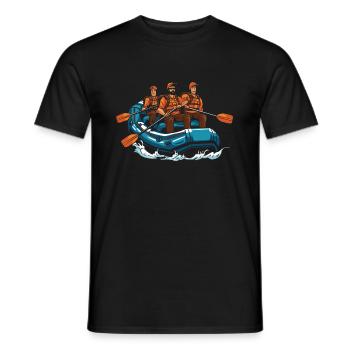 Rafting - T-shirt homme - noir - Devant - AI Model Male 178 light (178cm)