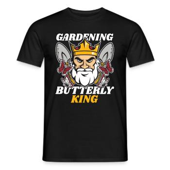 Hobby Gardener Garden King Garden Papillons - T-shirt homme - noir - Devant - AI Model Male 178 light (178cm)