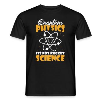 Physics Physicists Humor Quantum Physics - Men's T-Shirt - black - Front - AI Model Male 178 light (178cm)