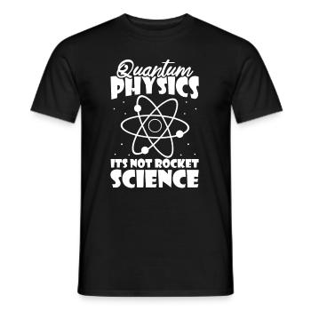 Physics Physicists Quantum Physics - Men's T-Shirt - black - Front - AI Model Male 178 light (178cm)