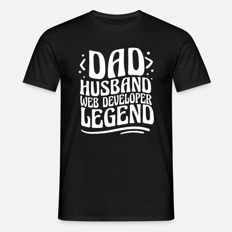 Web Entwickler Webdeveloper - Männer T-Shirt - Schwarz