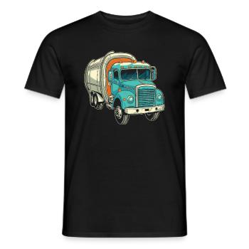 Lkw Fahrer Trucker Lastwagenfahrer - Männer T-Shirt - Schwarz - Vorne - AI Model Male 178 light (178cm)