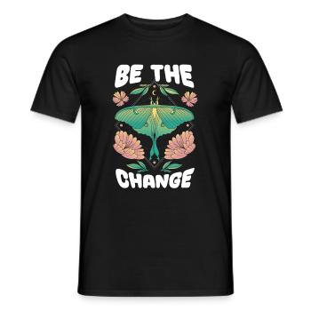 Hobby gardeners garden garden butterflies - Men's T-Shirt - black - Front - AI Model Male 178 light (178cm)