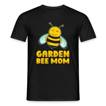 Amateur gardener garden mother garden bees - Men's T-Shirt - black - Front - AI Model Male 178 light (178cm)