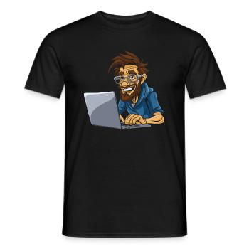Data Science Data Analyst - Men's T-Shirt - black - Front - AI Model Male 178 light (178cm)