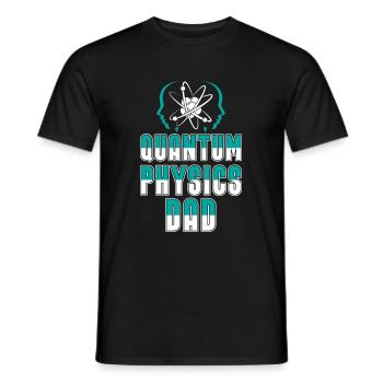 Physics Phyker Papa Quantum Physics - Men's T-Shirt - black - Front - AI Model Male 178 light (178cm)