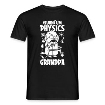 Physique Physicien Papi Physique quantique - T-shirt homme - noir - Devant - AI Model Male 178 light (178cm)