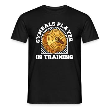Fanfahrenzug Spielmannszug Becken - Männer T-Shirt - Schwarz - Vorne - AI Model Male 178 light (178cm)