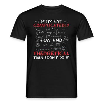 Physics Physicists Humor Quantum Physics - Men's T-Shirt - black - Front - AI Model Male 178 light (178cm)