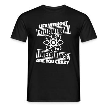 Physics Physicists Quantum Physics - Men's T-Shirt - black - Front - AI Model Male 178 light (178cm)