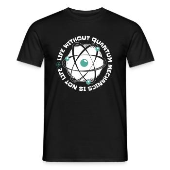 Physics Phyker Lustig Quantum Physics - Men's T-Shirt - black - Front - AI Model Male 178 light (178cm)