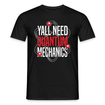 Physics Phyker Lustig Quantum Physics - Men's T-Shirt - black - Front - AI Model Male 178 light (178cm)