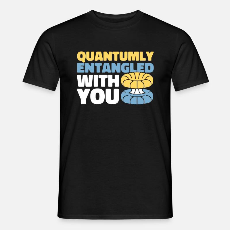 Physik Phyiker Witzig Quantenphysik - Männer T-Shirt - Schwarz