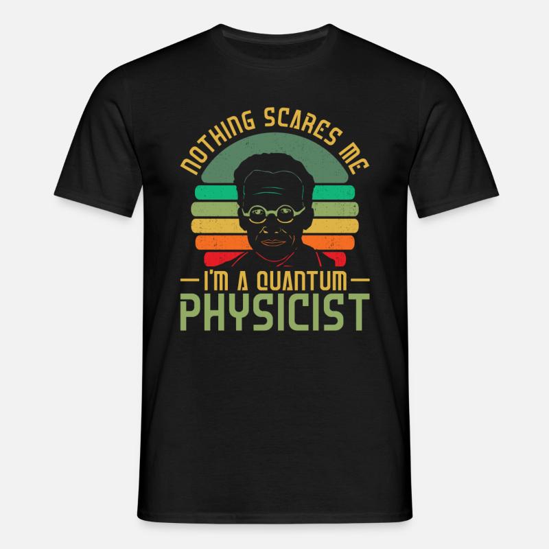Physics Phyker Creepy Quantum Physics - Men's T-Shirt - black