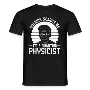 Physics Phyker Funny Quantum Physics - Men's T-Shirt - black - Front - AI Model Male 178 light (178cm)