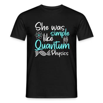 Physics Phyker Lustig Quantum Physics - Men's T-Shirt - black - Front - AI Model Male 178 light (178cm)