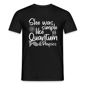 Physics Phyker Funny Quantum Physics - Men's T-Shirt - black - Front - AI Model Male 178 light (178cm)