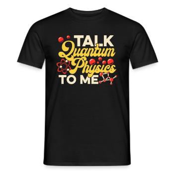 Physics Phyker Lustig Quantum Physics - Men's T-Shirt - black - Front - AI Model Male 178 light (178cm)