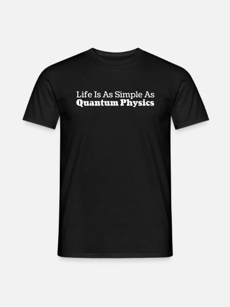Physique Physiciens Humour Physique quantique - T-shirt homme - noir